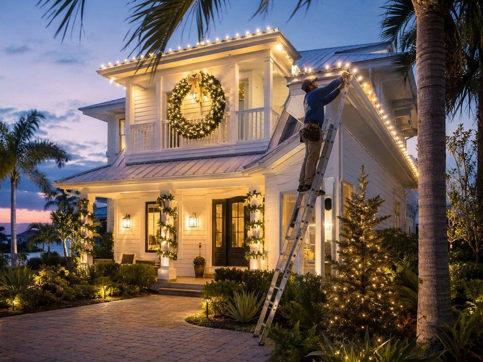 Holiday Lighting, Decor & Property Care service photo